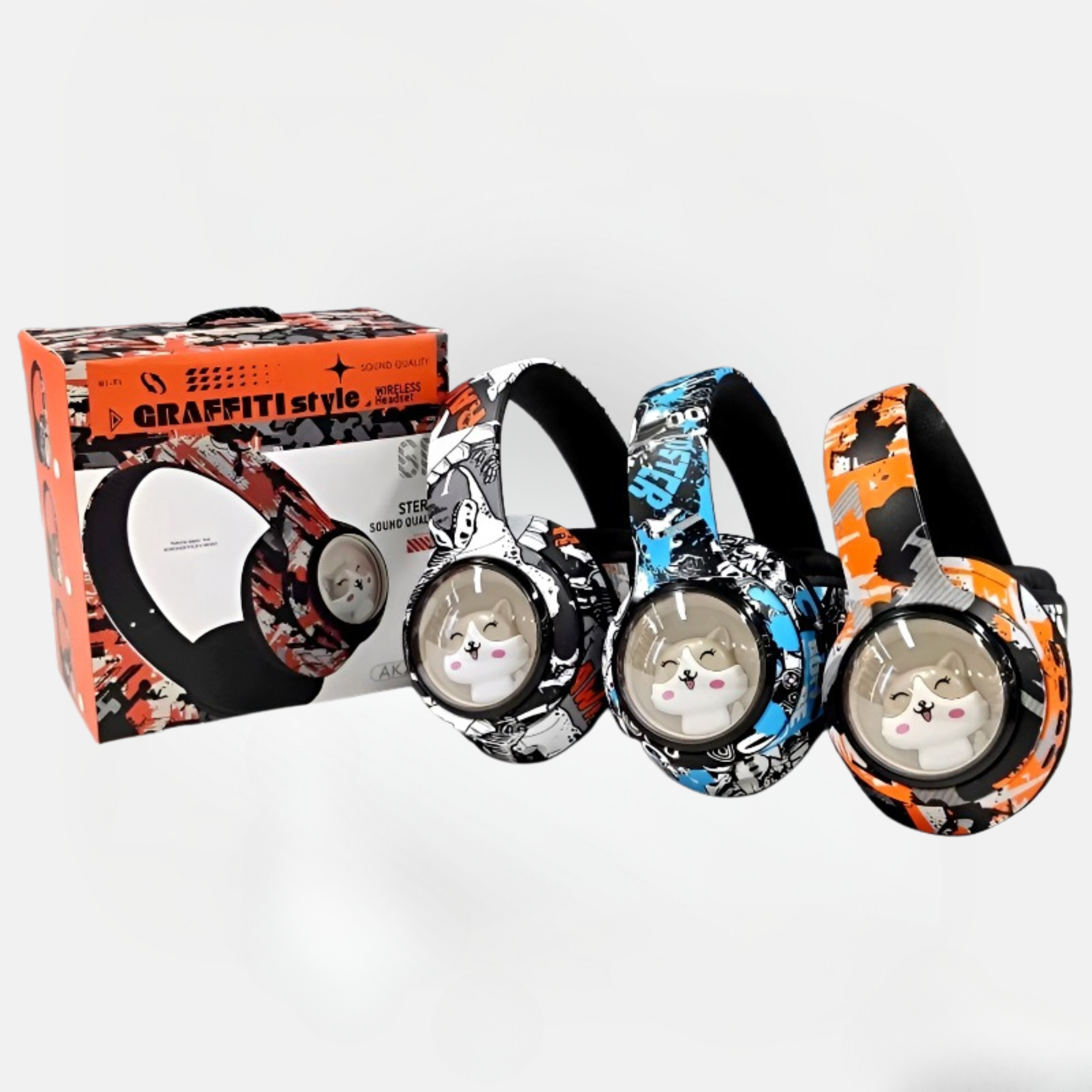 AKZ-36 Graffiti Bluetooth Headphones   