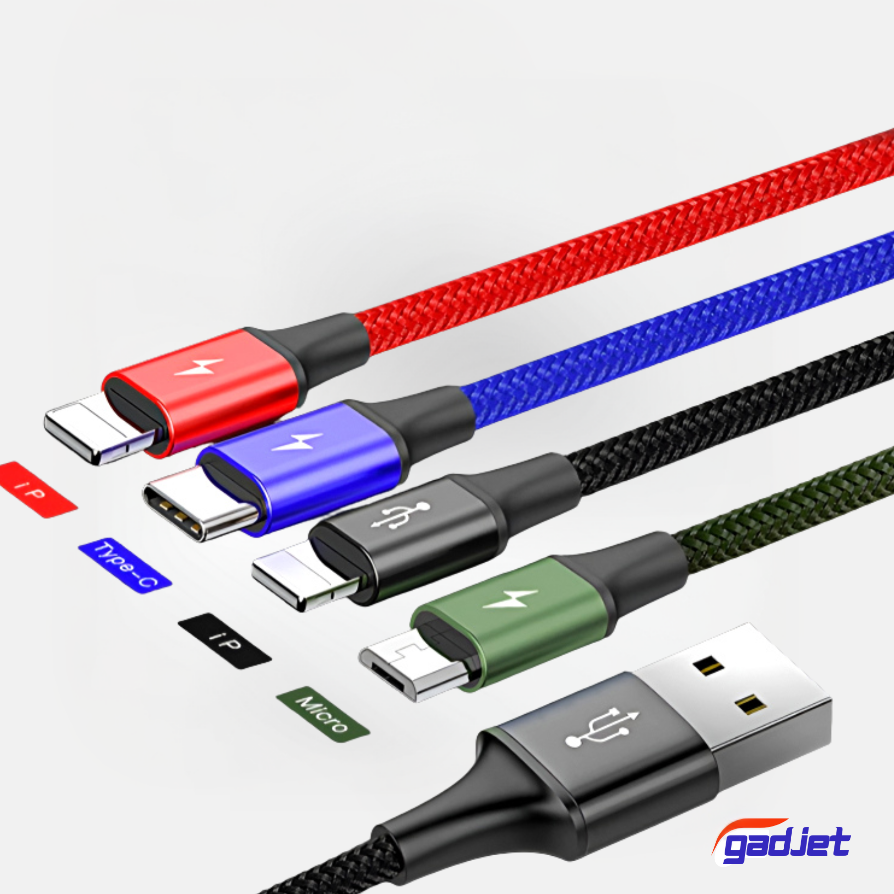 Baseus 4-in-1 Nylon Charging Cable